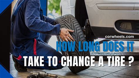 How long does it take to change a tire. Changing four tires on your car will not take longer than an hour. Generally speaking, a tire shop still needs 45 minutes to an hour to replace a tire set. Doing this process on your own will take longer. Count on spending a few hours by your car, corresponding to your skill levels when it comes to tire replacements. 