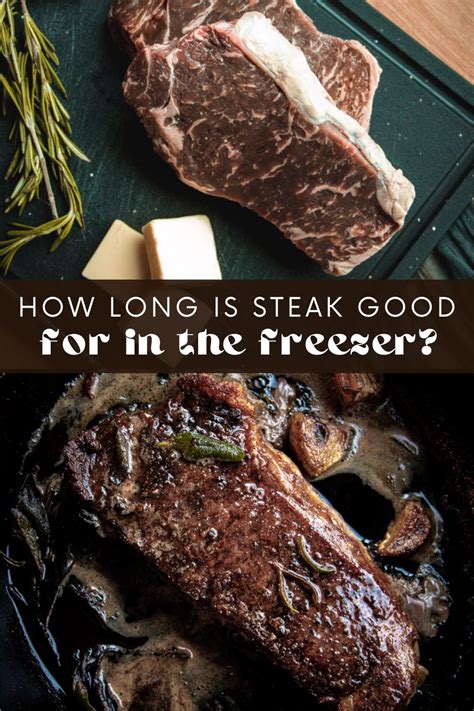 How long does steak last in the freezer. Although the meat doesn’t spoil as long as the temperature is kept at a temperature below 0 degrees Fahrenheit, a long stint in the freezer can cause it to dry out. Try to thaw and cook off frozen steak within 4 to 6 months. As we mentioned, it will keep in the freezer indefinitely, but the texture will be vastly improved if you defrost it ... 