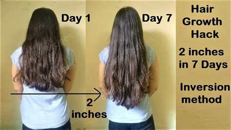How long for hair to grow an inch. Hair grows on average ½ inches per month, so we've set the default value for this field. We don't recommend changing this value unless you're sure that your hair grows faster or slower than the average. Current Hair Length (use inches) This field is optional. 