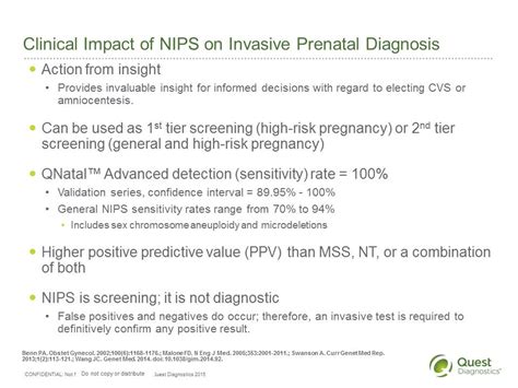 QNatal Advanced is not recommended before 10 weeks gestation due to a significantly increased risk of a failed result. QNatal is a “screening” test, not a diagnostic test; therefore, all positive for increased risk results should be followed by genetic counseling and further diagnostic testing and procedures, when clinically indicated.. 