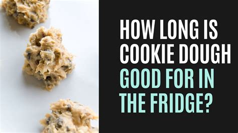 How long is cookie dough good in the fridge. As a general rule, any cookie dough left on the counter at room temperature will be good for 2-4 hours but then may risk going bad, especially if it is already past its “best by” date. The cool, dark, air-free container in your fridge or freezer will be the best place to maximize the lifespan of your cookie dough. 