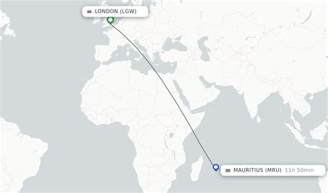 How long is flight london to mauritius