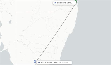 How long is melbourne to brisbane flight