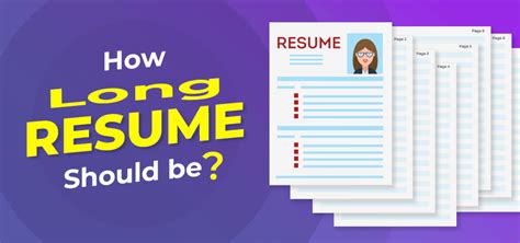 How long should a good resume be