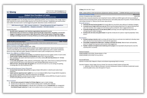 How long should an executive resume be