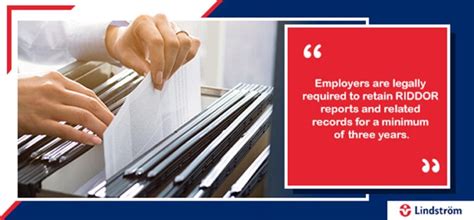 How long should riddor records be kept