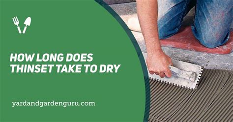 How long should thinset dry before grouting