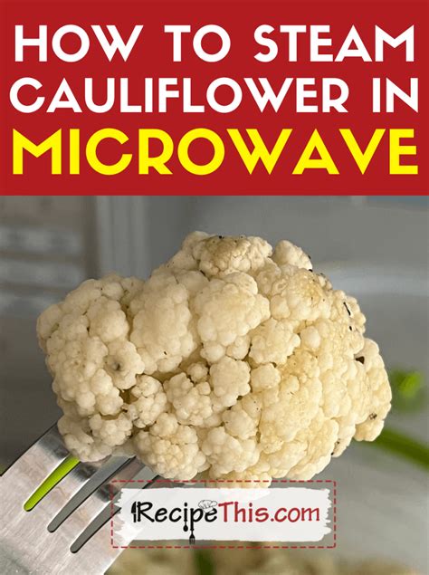 How long to cook cauliflower in microwave