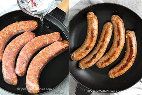 How long to cook sausages in pan