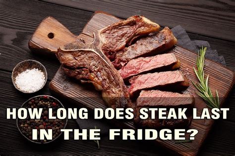 How long will a cooked steak last in the fridge. Writing a date on the steak when you thaw it or put it in the fridge is best practice so that you don’t forget about it and store it for too long. Get into the habit of writing your own use-by date if the store or butcher didn’t put one on there for you. Cooked steak has a similar expiration date and shouldn’t be left in the fridge for ... 
