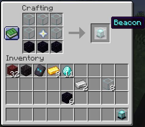 How make a beacon in minecraft