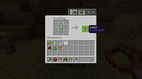 How make a lead in minecraft