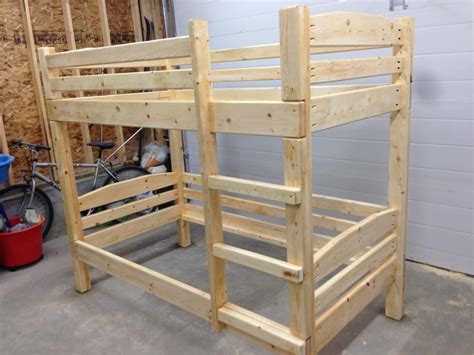 For the middle and bottom bunk, there needs to be a hole cut in the frame of the bunk to allow the leg of an upper bunk to pass through. This is why a single 71" 2x4 was used to make one long side of the bottom bunk while the other was made using a 39" and a 28.5" piece. 39+28.5 = 67.5. The difference between 71 and 67.5 is 3.5.. 