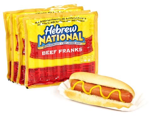 How many Hebrew National hot dogs are in a pack?