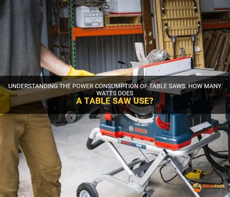 How many Watts does a Table Saw Use? [Calculations Included]