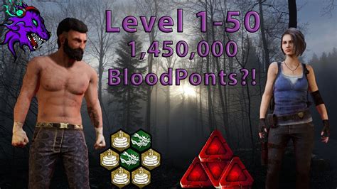 Jun 7, 2023 · To get to level 50 with a Killer or Survivor, the player has to spend about 1.6 million Bloodpoints in the Bloodweb. To get to Prestige III level 50, the player has to …. How many bloodpoints to level 50 2023