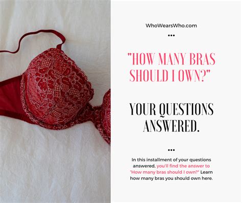How many bras should i own. 3 min read · 2 days ago-- 