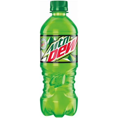 How many calories are in a 20 oz mountain dew. There are 10 calories in 1 bottle (20 oz) of Mountain Dew Diet Mountain Dew (20 oz). Calorie breakdown: 0% fat , 100% carbs, 0% protein. Related Sodas from Mountain Dew: 