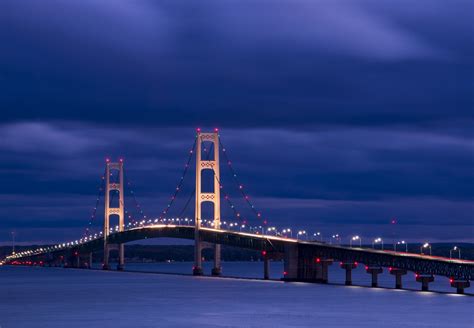 With more than 150 million crossings since the bridge opened in November 1957, only two vehicles have ever plunged from the bridge to the Straits of Mackinac below.. 