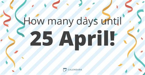How many days till april 20th. There are 255 Days left until the end of 2021. April 20, 2021 is 30.14% of the year completed. It is 51st (fifty-first) Day of Spring 2021. 2021 is not a Leap Year (365 Days) Days count in April 2021: 30. The Zodiac Sign of April 20, 2021 is Aries (aries) A Person Born on April 20, 2021 Will Be 2.47 Years Old. 