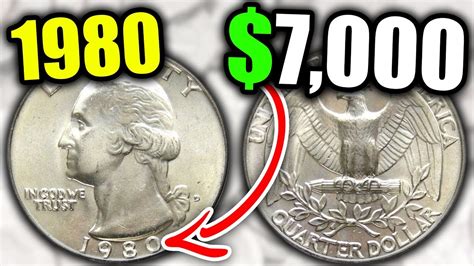 How many dollars is 80 quarters. Most 1980-D quarters that you find in circulation with wear will be worth only their face value of 25 cents. An uncirculated 1980-D quarter is worth more — typically $1 to $3. The most valuable 1980-D quarter was graded MS67 by Professional Coin Grading Service and fetched $1,380 in a 2007 auction. 
