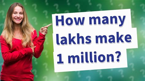 How many lakhs make a million? Maths Q&A - BYJU