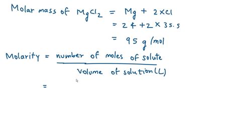 How many moles are in 15.0 g of MgCl2? - Answers