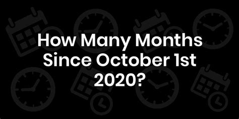 How many months until october. Countdown timer to October 19. Show exactly how many more days, hours, minutes & seconds to go until October 19. It can also automatically count the number of remaining days, months, weeks and hours. 