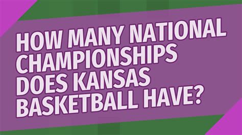 How many national championships does kansas have. Things To Know About How many national championships does kansas have. 