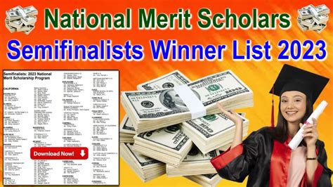 About 15,000 of the semifinalists will go on to become finalists and about half will be awarded a National Merit Scholarship next spring. The scholarship awards total about $30 million.