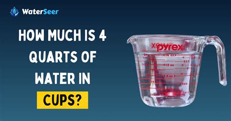 How many ounces in 4 quarts of water. 1 Cup is equal to 0.25 quart. To convert cups to quarts, multiply the cup value by 0.25 or divide by 4. For example, to convert 5 cups to quarts, you can use the following formula: quart = cup * 0.25. Simply multiply 5 by 0.25: quart = 5 * 0.25 = 1.25 qt. Therefore, 5 cups equal to 1.25 quarts. Using the simple formulas below, you can easily ... 