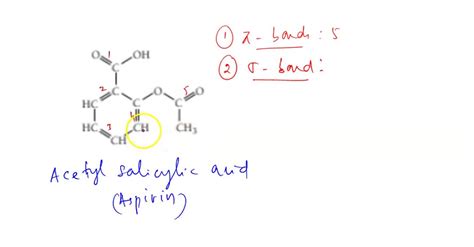 How many pi bonds are present in acetylsalicylic acid??