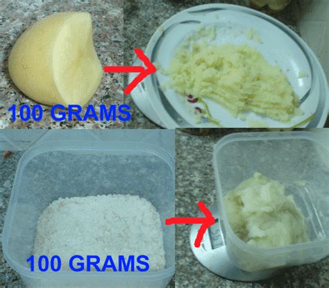 How many potatoes is 500 grams - Math Applications