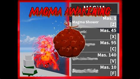 Magma Fruit users are also immune to lava puddles 