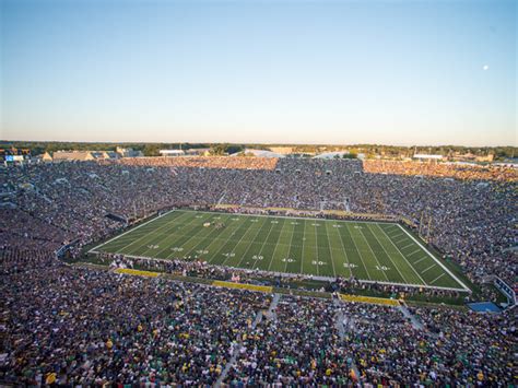 How many seats does notre dame stadium hold. The video board is located behind the seats in the South endzone. Although the screen is visible to most sections, fans sitting in 132-134 and 104-106 will have more comfortable views. Sections 132-134 are also located behind the student section and band. Ratings & Reviews From Similar Seats. 