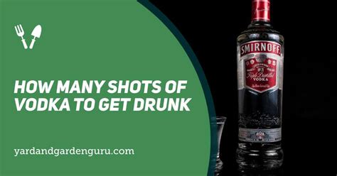 Let's see… it takes about 5-8 shots of vodka to get me off my head, each shot is 40% and 25ml so we'll do 6*25ml = 150ml, * 0.4 = 60ml alcohol.. 