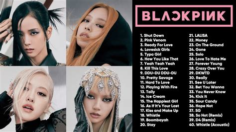 How many songs does Blackpink have with names?