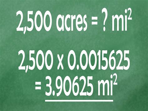 1 square mile is equal to 640 acres. Since 1/2 mile square covers half of the square mileage, we use the following calculation: 1/2 mile square = (1/2) * (1/2) = 1/4 square mile To convert this square mile to acres, we multiply by the conversion factor: 1/4 square mile * 640 acres/square mile = 160 acres Therefore, there are 160 acres in a 1/2 .... 