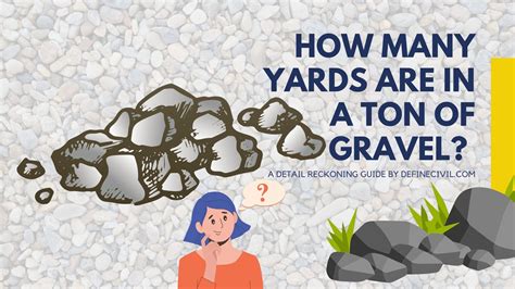 Gravel should be a minimum of 4-inches deep. The smaller the gravel, the more even the coverage will be. If rocks are on the larger side, allow for an additional 1/2 inch. Using 2 inches for the depth, the following measurements are a guide to the amount of gravel coverage per ton: 1/4 to 1/2 inch gravel, 100 square feet per ton; 1/2 to 1 inch .... 