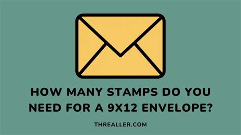 How many stamps for 9x12 envelope. If you’re new to the world of stamp collecting, you may have come across the term “first day cover” or FDC. These are envelopes that bear a postage stamp which is cancelled on the ... 