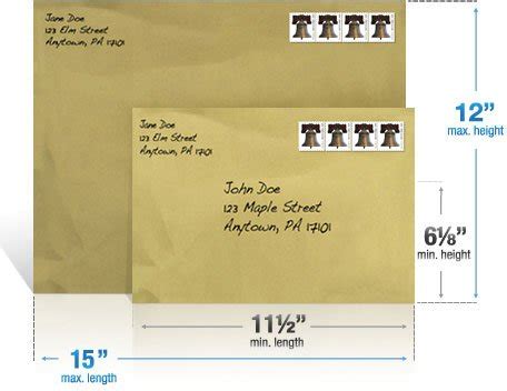 Large envelopes are normally used for sending legal paper sheets, photos, etc. If you want to mail a 9 ½” x 15” envelope that weighs up to 1 oz, you will need two Forever stamps for a total cost of $1.10. …