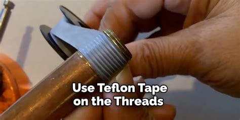 How many turns of teflon tape.  Starting with three wraps Experts recomm...