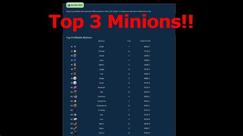 How many unique minions are there - hypixel.net