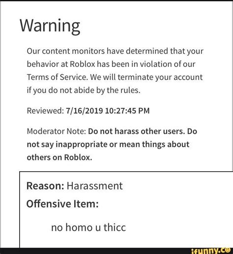 I believe it's 2 warnings 1 day ban 3 day ban 7 day ban 14 day ban Deletion Or you can get a immediate deletion if you put inappropriate content into the platform like making a sex …. 