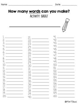 How many words can you make from a given word.Useful
