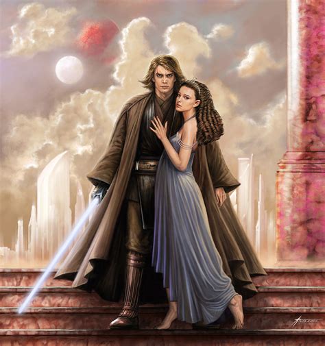 He gets frustrated, and rapes her. Now add guilt and self-loathing to Anakin's inner turmoil, and you can understand his fall to the Dark Side. This would also help explain why everyone hid their father's identity from Luke and Leia. The story of Padme's loving husband falling to the Dark Side is tragic, but an acceptable tragedy.. 