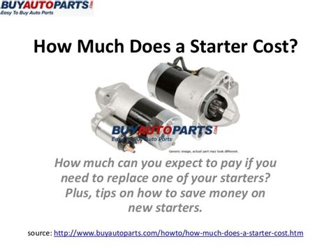 Jun 9, 2022 · The Average Cost for Starter Motor Replacement Is $50 to $551, Depending on Your Vehicle and if You Go to a Mechanic or DIY. This price range is based on national averages for all vehicles and does not factor in taxes, fees, or your particular make and model.. 