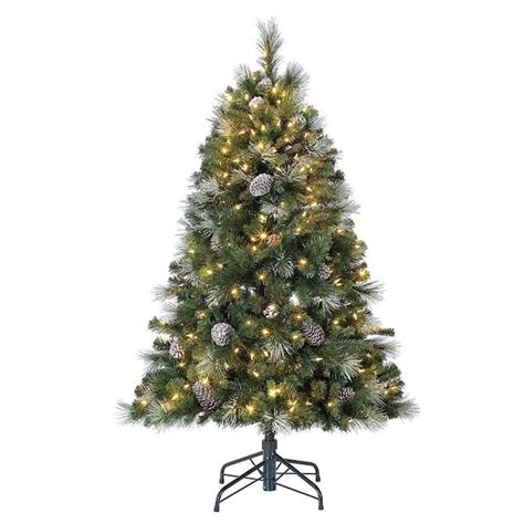 How much are christmas trees at lowes. Holiday Living Everett Grand 7.5-ft Fraser Fir Pre-lit Artificial Christmas Tree with LED Lights. Add a touch of sophistication to your holiday decorating. At 7.5-ft tall and a 62-in diameter this tree is very full and adorn with 1200 warm white/multicolor LED lights with 9 functions. emitting elegance and boasting 3189 branch tips, this gorgeous full shaped tree features an exceptional ... 