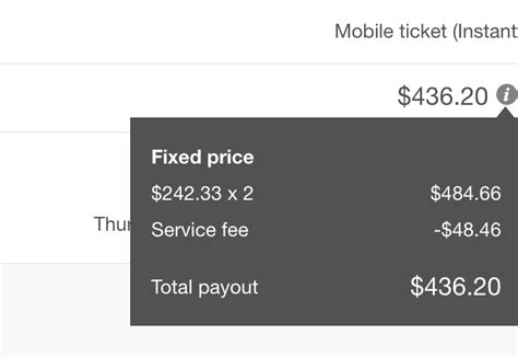How much are fees on stubhub. StubHub's cheapest European tickets range from $392 (Madrid, Spain, on May 29) to £978 (London, United Kingdom, on June 22). The latter is around $1,248 in … 