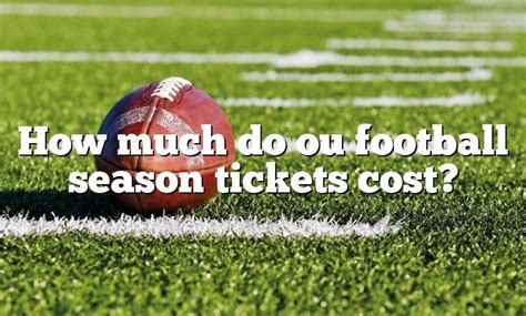 How much are ou season tickets. Season Ticket Info. Starting at $185 per seat. (pricing dependent on location) Guaranteed reserved seats for all home Red Raider Football games for the 2023 season. Priority access to all Texas Tech postseason & away games. Early access to additional seats for specific opponents. Accumulate Red Raider Club Priority points to impact … 